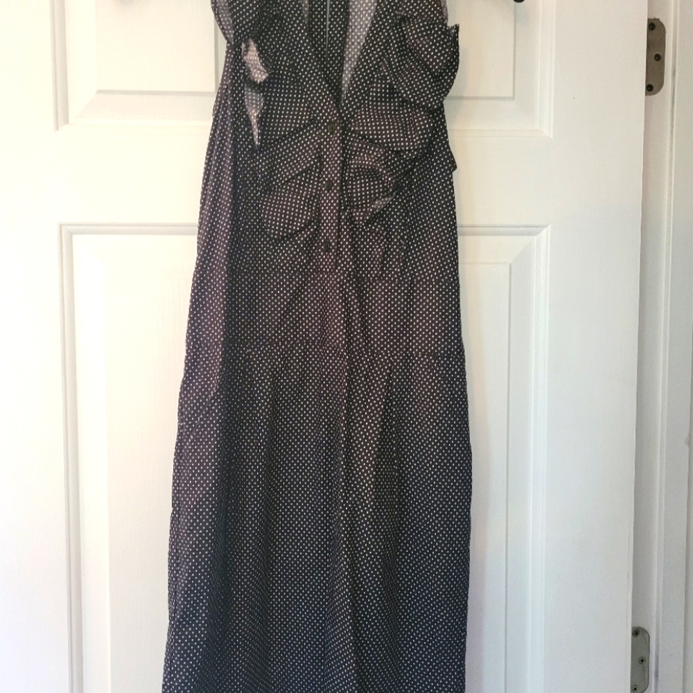 Black & white polka-dot Express dress